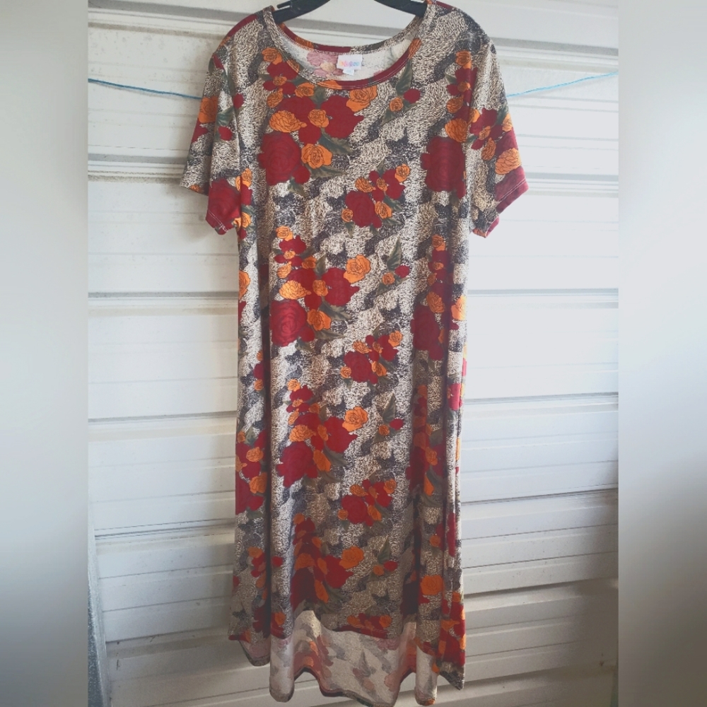 Plus Size 2X Lularoe Dress Floral women's